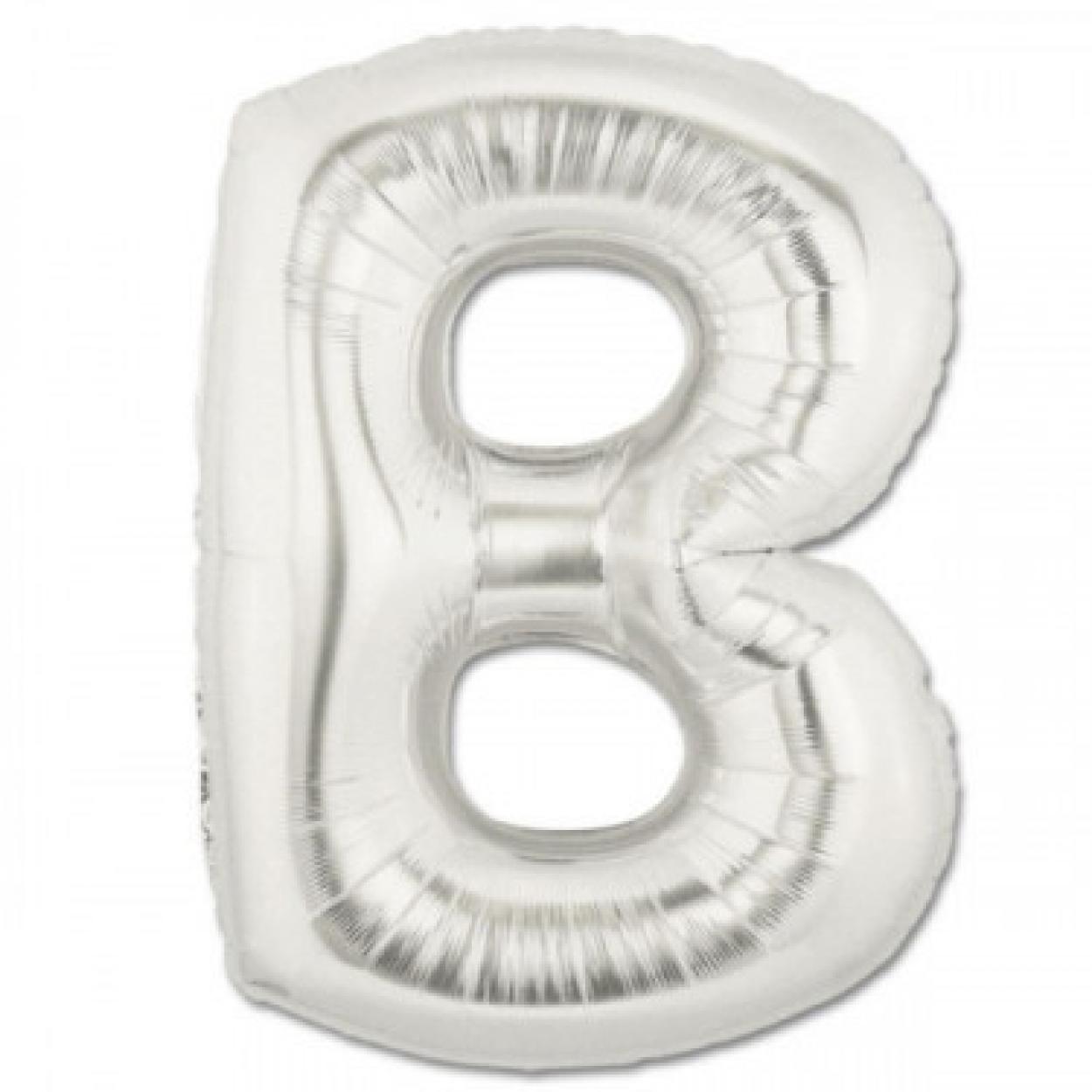 PALLONE LETTERA B ARGENTO CM.100 15902