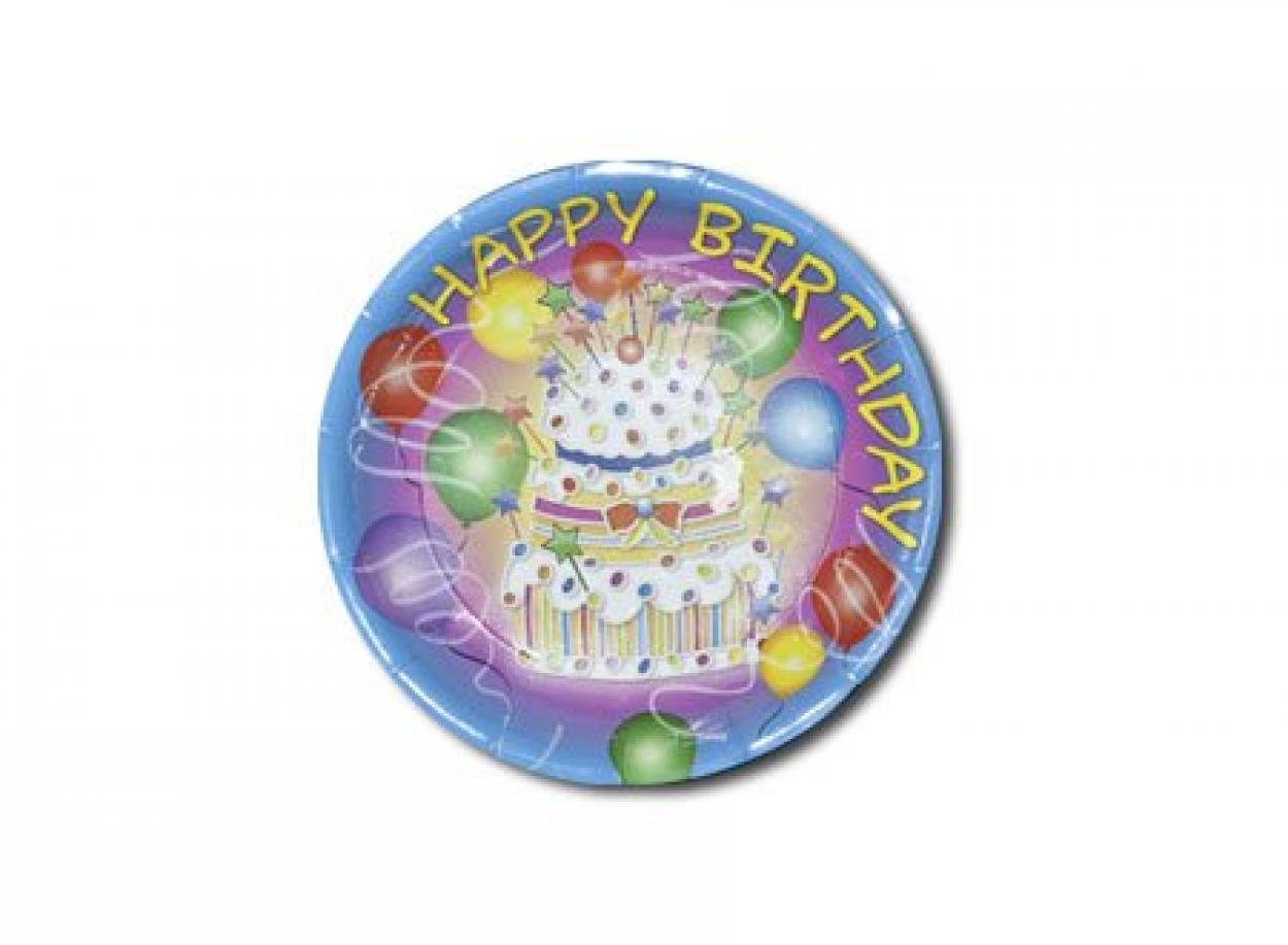 10 PIATTI CM. 18 HAPPY BIRTHDAY PL510289