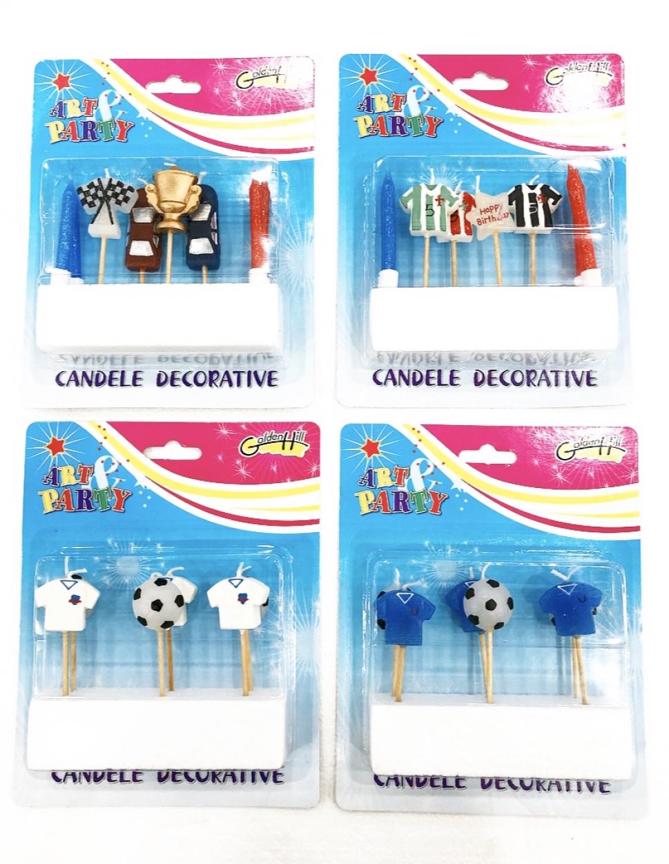 SET 4 CONFEZIONI CANDELINE ASSORTITE 543103