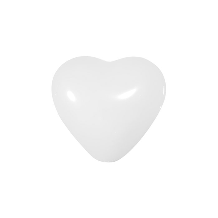 100 PALLONCINI CUORE 5" BIANCO P32 10
