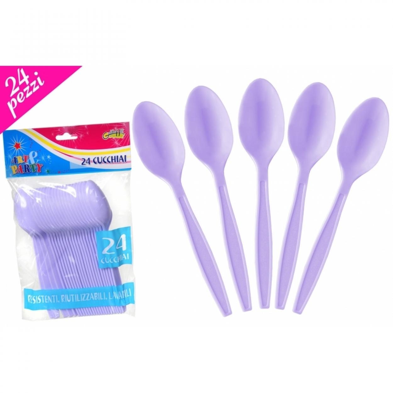 SET 24 CUCCHIAI LILLA 609234B