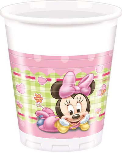 8 BICCHIERI ML. 200 BABY MINNIE D36BMN8