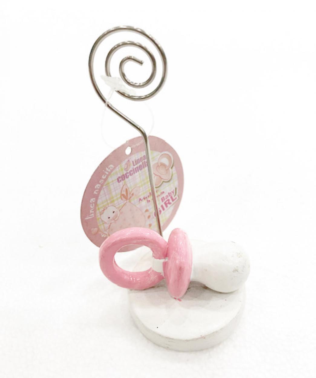 PORTA BIGLIETTO CON CIUCCIO ROSA 203811