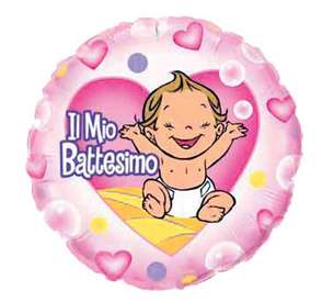 18" BATTESIMO ROSA CM. 45 26909